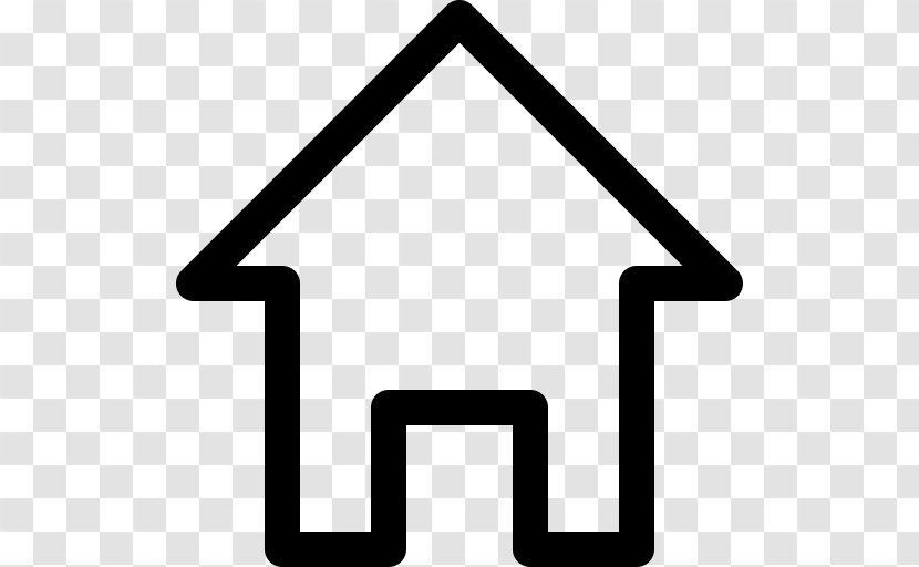 House Building Icon Design - Black And White Transparent PNG