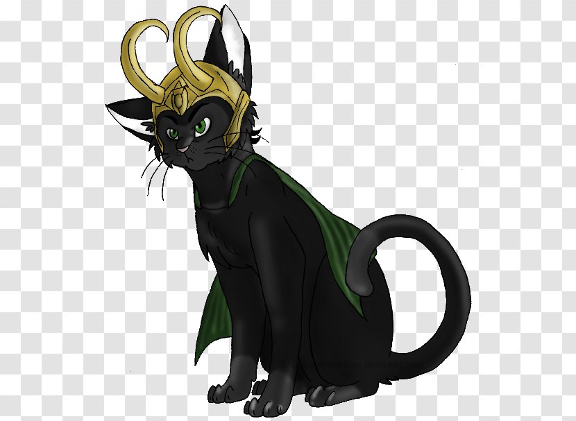 Black Cat Loki Thor DeviantArt - Heart Transparent PNG