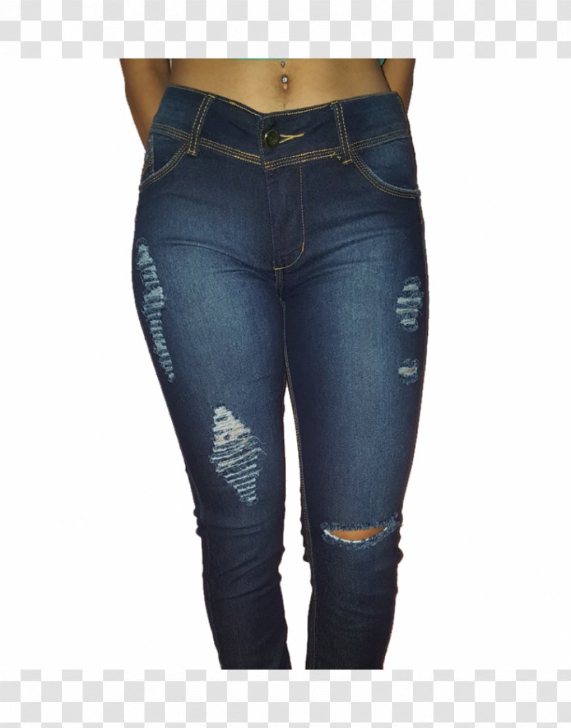 Jeans Denim Waist Leggings - Cartoon Transparent PNG