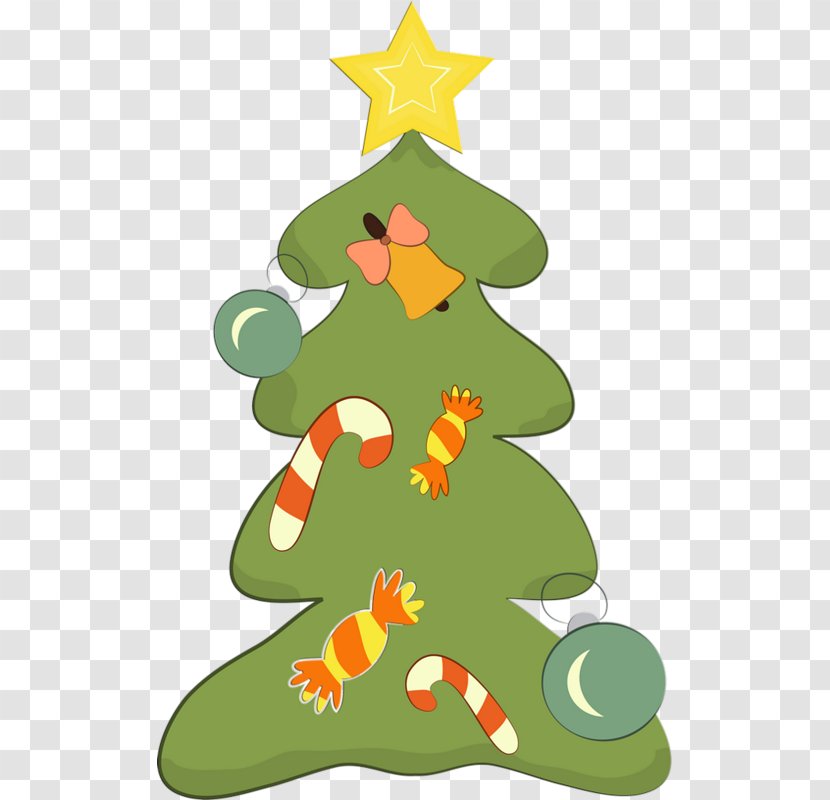 Christmas Tree Green Illustration - Snowflake - Painted Transparent PNG