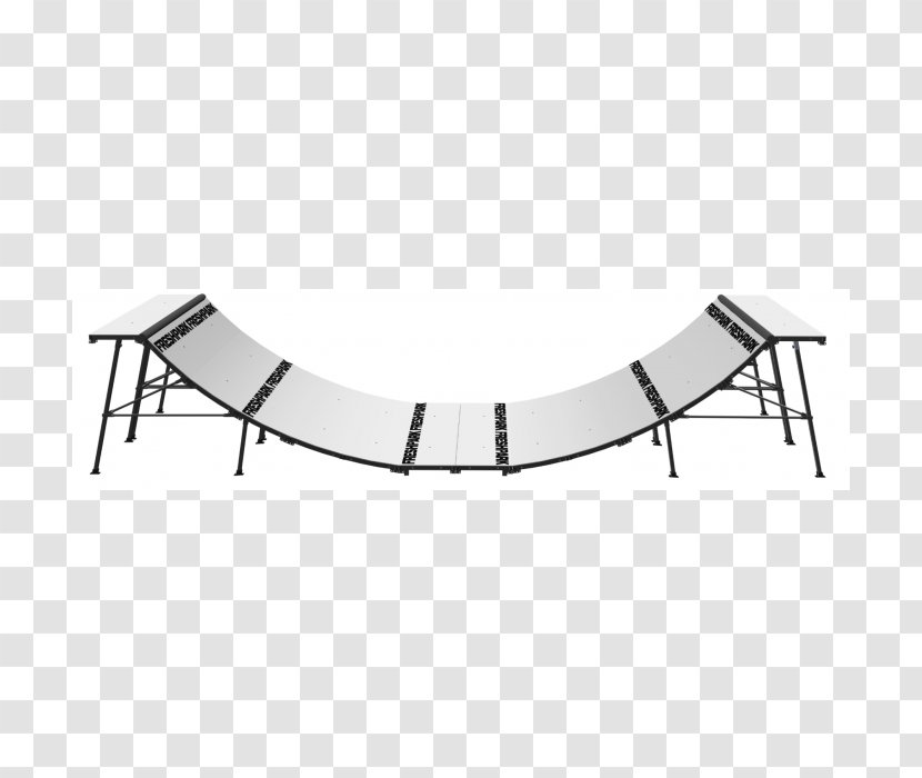 Half-pipe Skateboarding Inclined Plane Concrete - Table - Half Pipe Transparent PNG