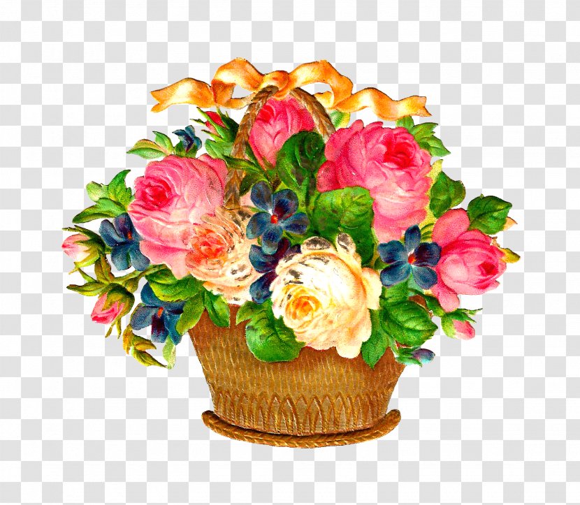 Basket Flower Clip Art - Graphic Arts - Vase Transparent PNG