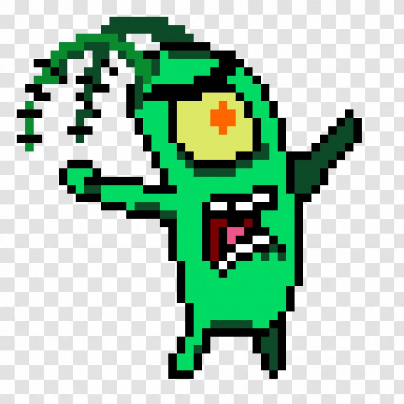 Minecraft Patrick Star Plankton And Karen Gary Squidward Tentacles - Green - Fictional Character Transparent PNG