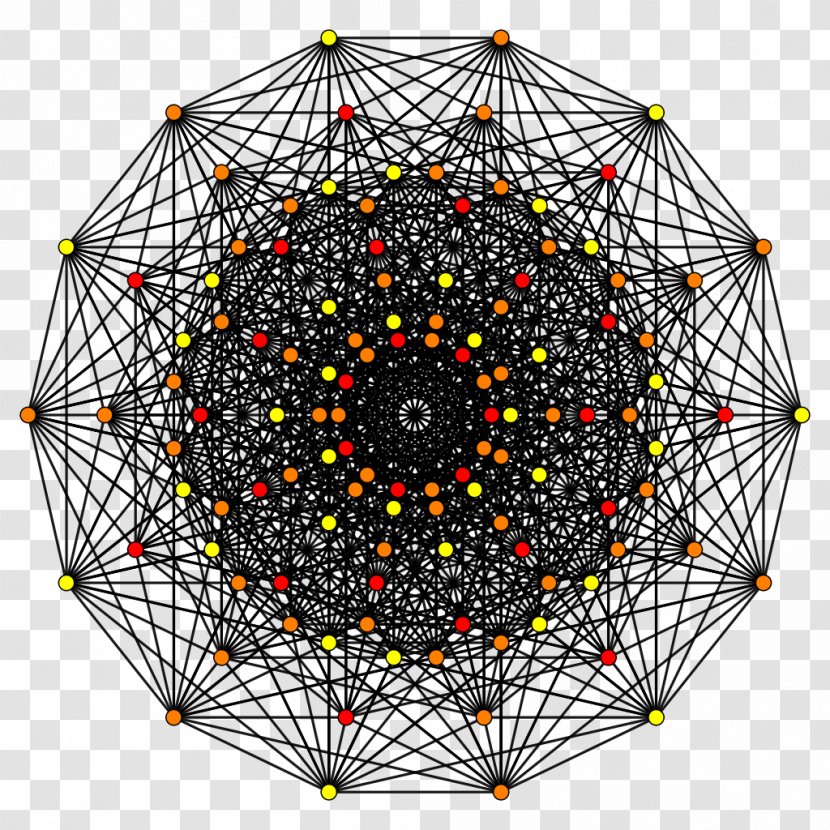 Point Circle Symmetry Hypercube Pattern Transparent PNG