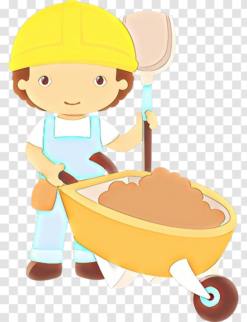 Cartoon Food Construction Worker Transparent PNG