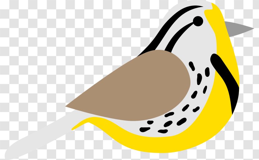 Western Meadowlark Eastern Clip Art - Beak - Bird Transparent PNG