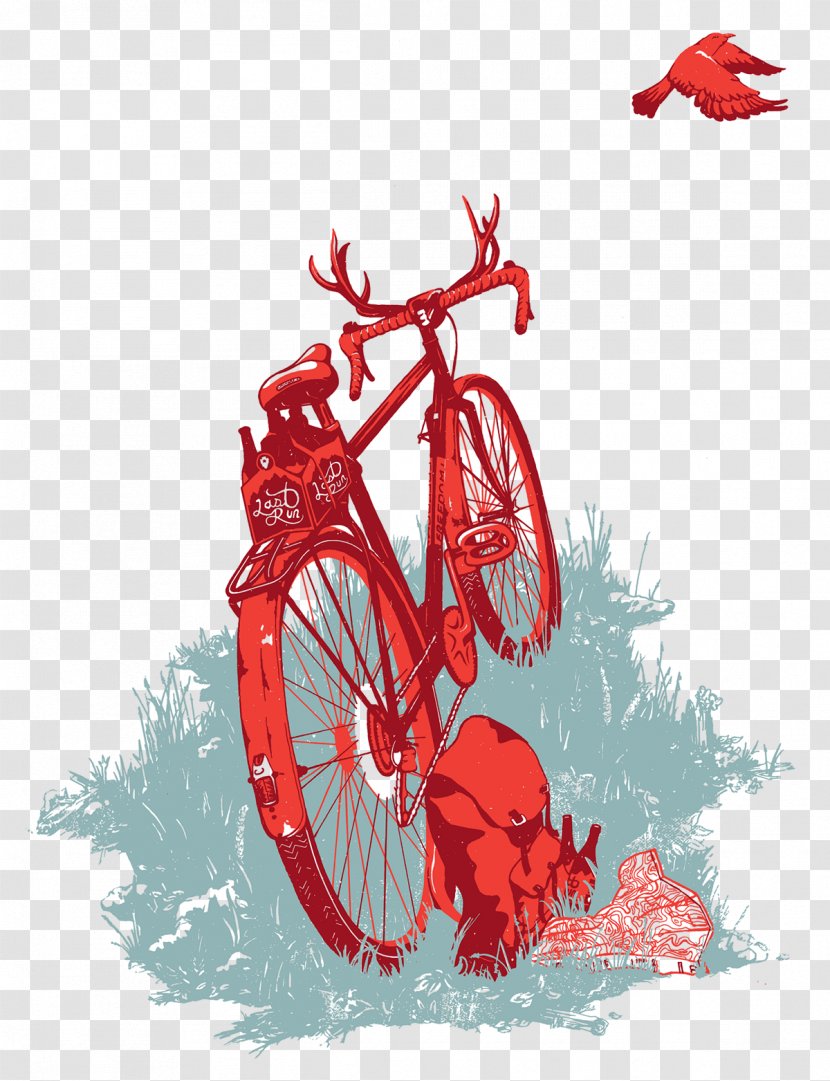 Bicycle Illustration Clip Art Mountain Bike Drawing - Illustrator Transparent PNG