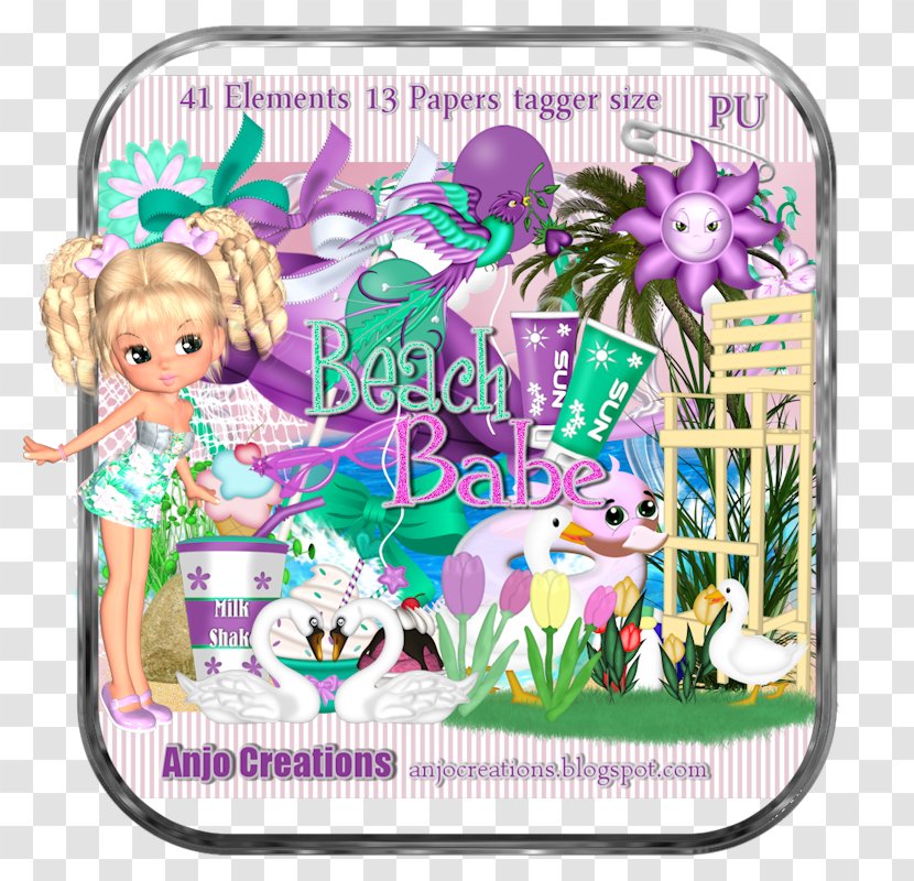 Toy Character Fiction - Beach Babe Transparent PNG
