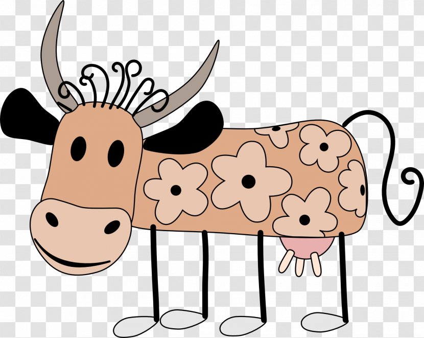 Highland Cattle Paper Clip Art - Dairy Farming - Cute Cow Transparent PNG