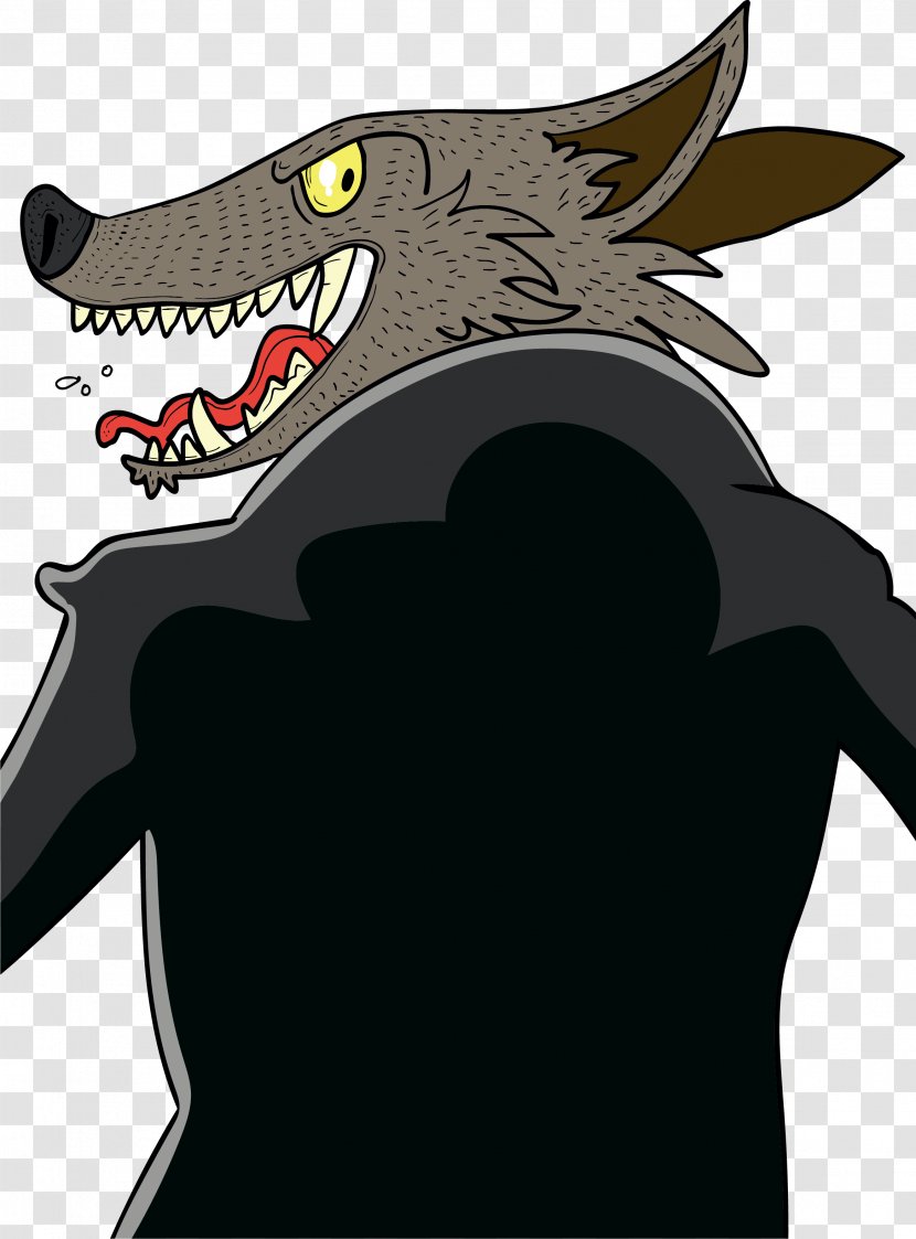 Gray Wolf Big Bad African Wild Dog Clip Art - Mythical Creature - The A Bloody Mouth Transparent PNG