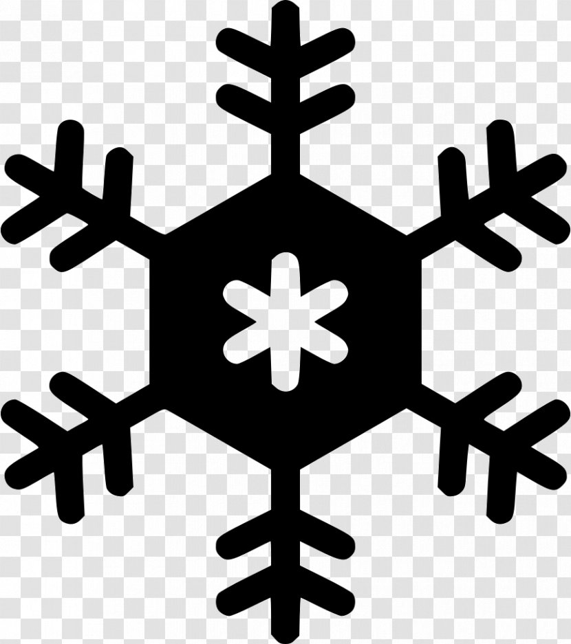 Snowflake Vector Graphics Clip Art Image - Black And White Transparent PNG