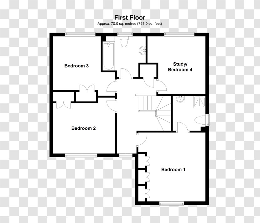 Floor Plan House Skye Close Room Transparent PNG