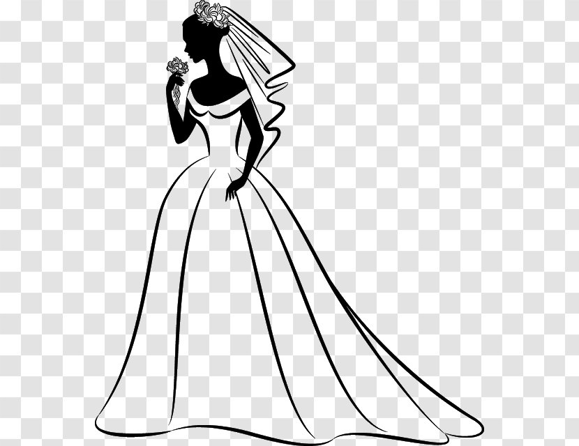 Bride Wedding Clip Art - Line Transparent PNG