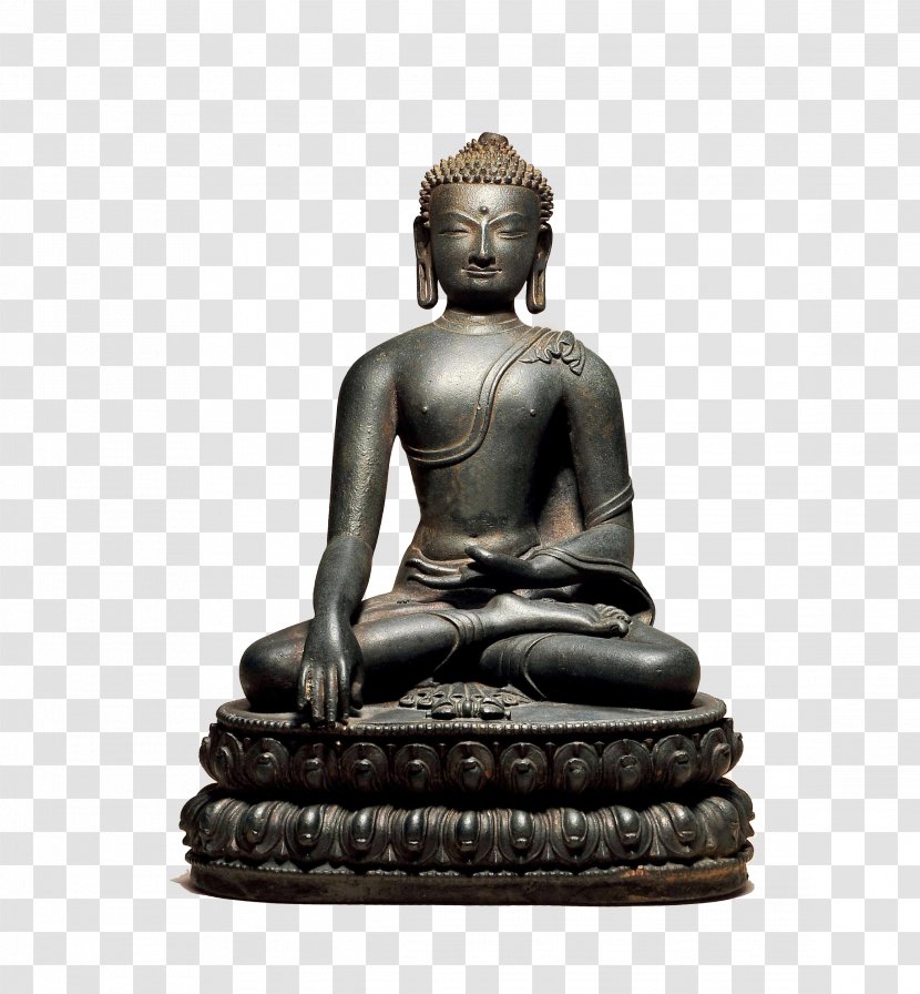 Shakya Seated Buddha From Gandhara Statue Buddhahood Buddhism - Muni Bronze Transparent PNG