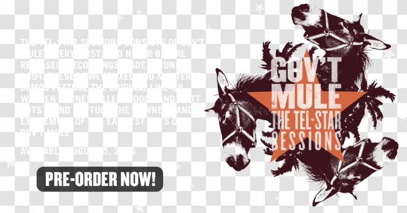 Gov't Mule The Tel-Star Sessions By A Thread Just Got Paid Stoned Side Of - Cartoon - Vol.1 & 2Star Banner Transparent PNG