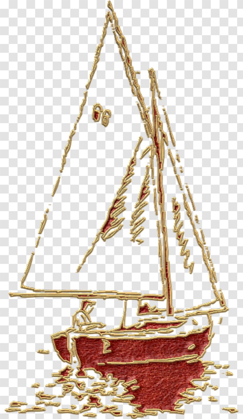 Sailing Sailboat - Caravel - Pouring Transparent PNG