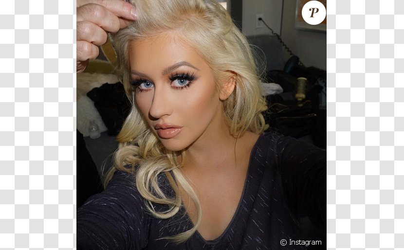 Christina Aguilera The Voice Artificial Hair Integrations Beautiful - Silhouette Transparent PNG