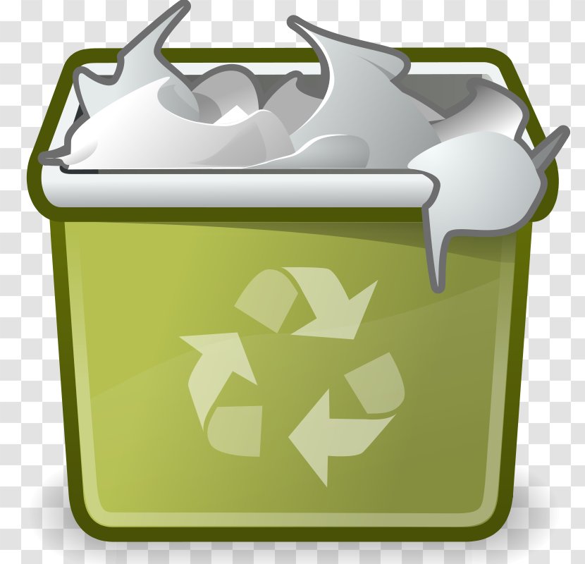 Paper Recycling Bin Symbol - Green - Aluminum Can Transparent PNG