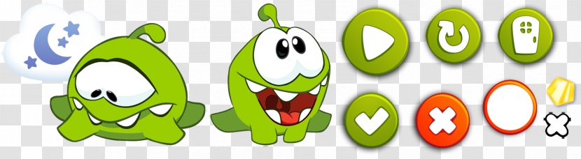 Cut The Rope Video Game Sprite Five Nights At Freddy's Android - Om Nom Transparent PNG