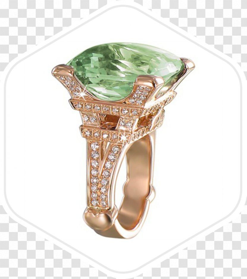 Emerald Eiffel Tower Ring Jewellery Amethyst - Diamond Transparent PNG