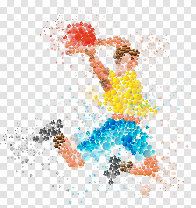 Basketball 2014 Winter Olympics Sport Handball - Point - Creative Players Transparent PNG