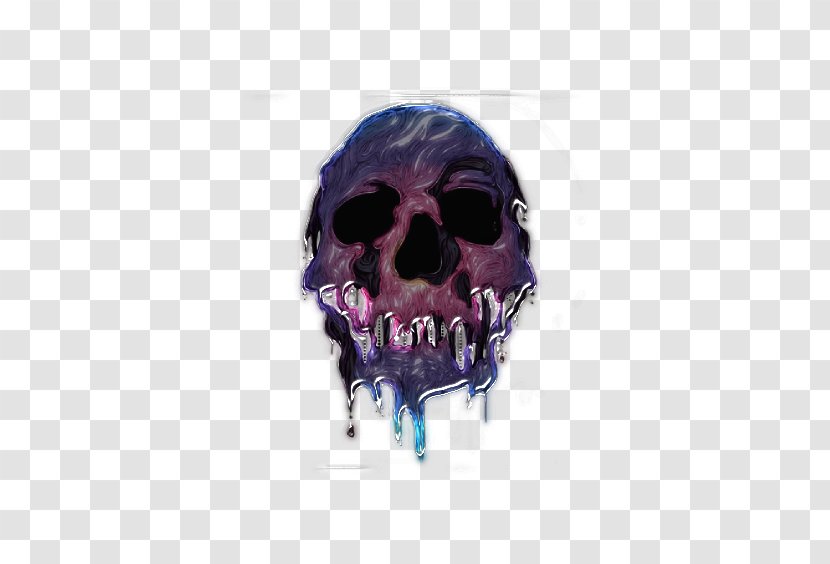 Skull - Purple Transparent PNG