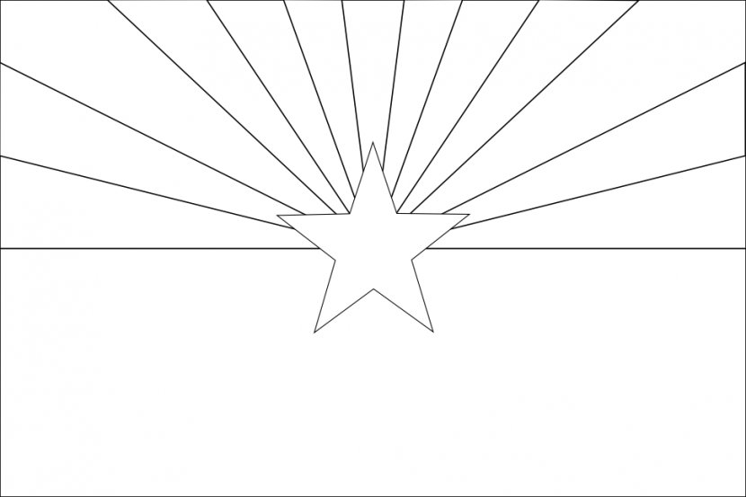 Paper White Area Angle Pattern - Arizona Flag Vector Transparent PNG