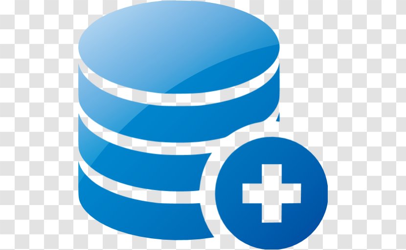 Database Logo - Web 20 - Symbol Electric Blue Transparent PNG