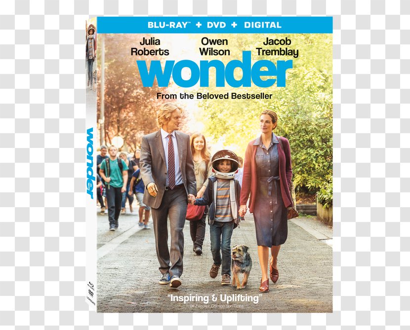 Blu-ray Disc August Pullman Wonder Ultra HD Digital Copy - Mandy Patinkin - Golden Globe Award For Best Director Motion Pictu Transparent PNG