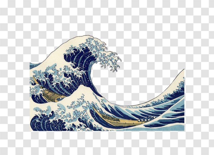 The Great Wave Off Kanagawa Printmaking Thirty-six Views Of Mount Fuji Ukiyo-e Woodblock Printing In Japan - Creative Waves Transparent PNG