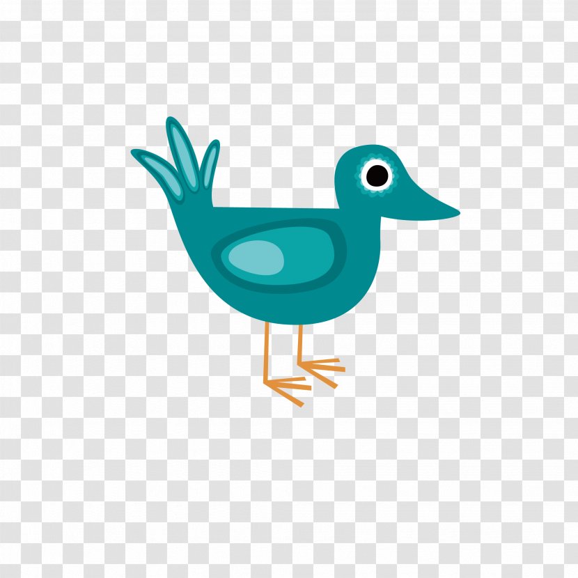 Bird Drawing Poster - Illustrator - Blue Creative Design Ai Transparent PNG