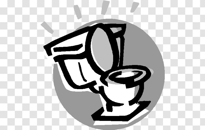 Flush Toilet Sticker Septic Tank Clip Art - Monochrome Transparent PNG