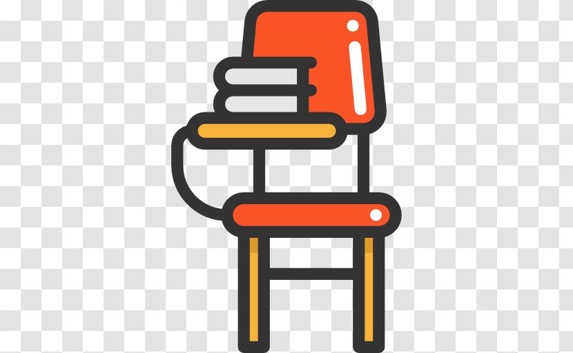 Student Office Chair Desk Icon - Yellow - Seat Transparent PNG