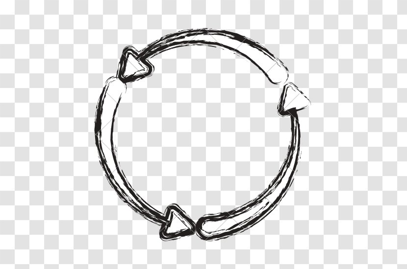Arrow Circle Symbol - Body Jewelry - Vector Transparent PNG
