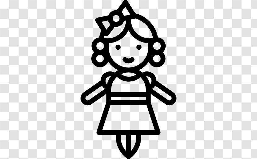 Doll Toy - Line Art Transparent PNG