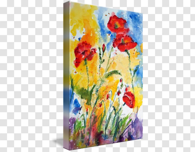 Floral Design Watercolor Painting Acrylic Paint - Resin - Father-watercolor Transparent PNG