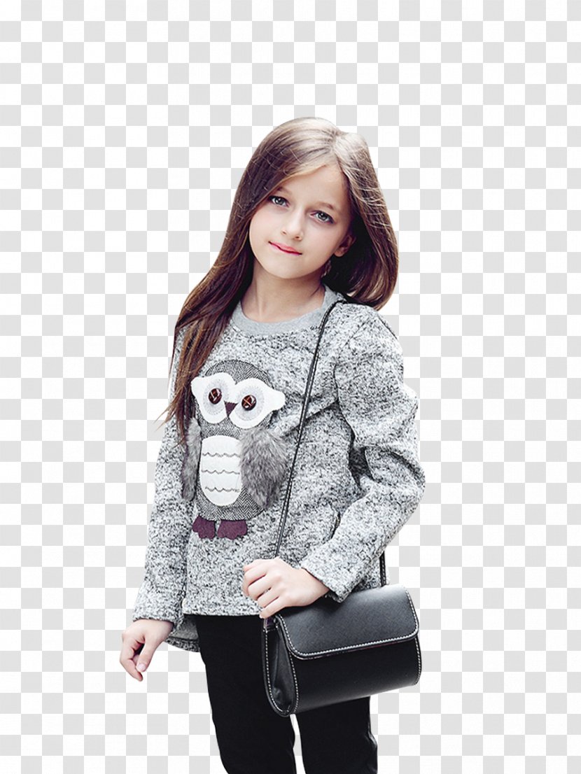Sweatshirt Sweater Zipper Children's Clothing - Longsleeved Tshirt - Chic Girl Transparent PNG