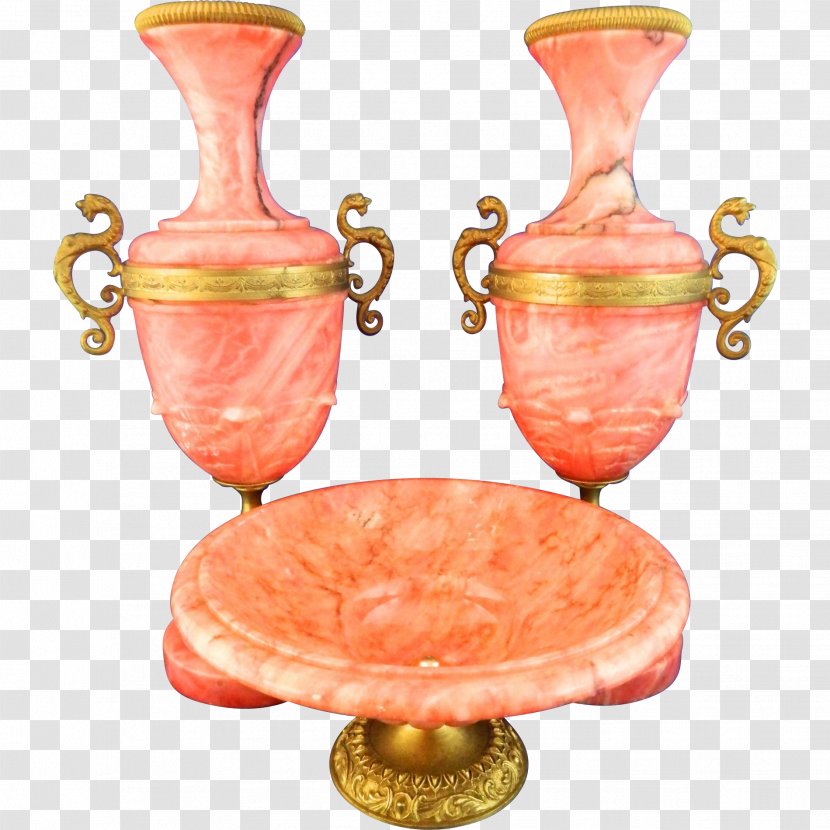 Vase Ceramic Urn Peach Transparent PNG