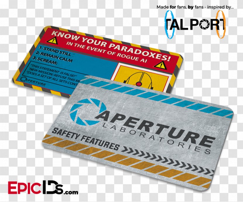 Portal 2 Aperture Laboratories Video Games Laboratory - Paper Product - Beware Mockup Transparent PNG