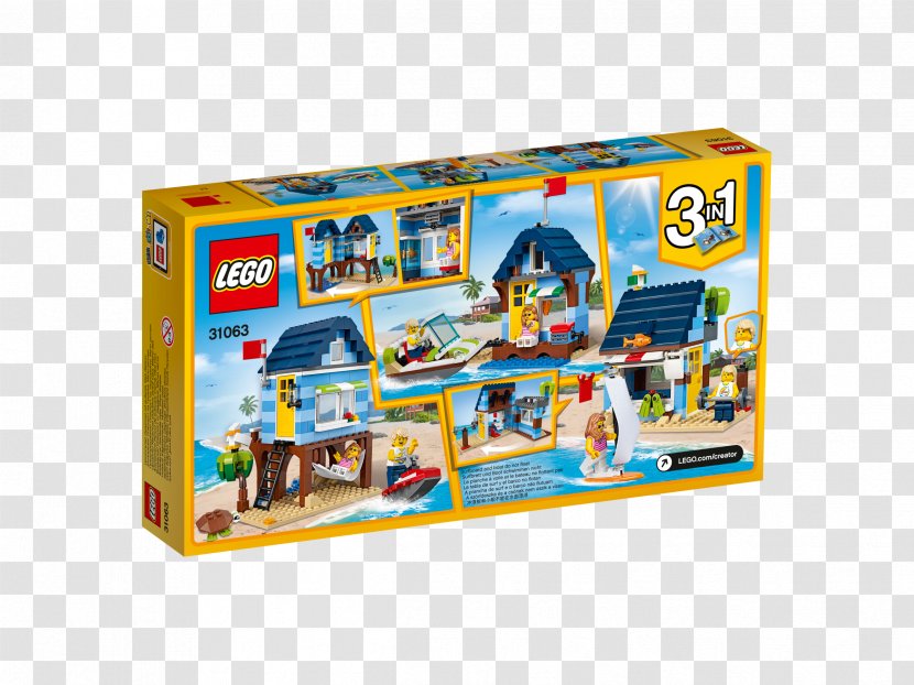 LEGO 31035 Creator Beach Hut 31063 Beachside Vacation 31068 Modular Modern Home Toy - Lego Transparent PNG