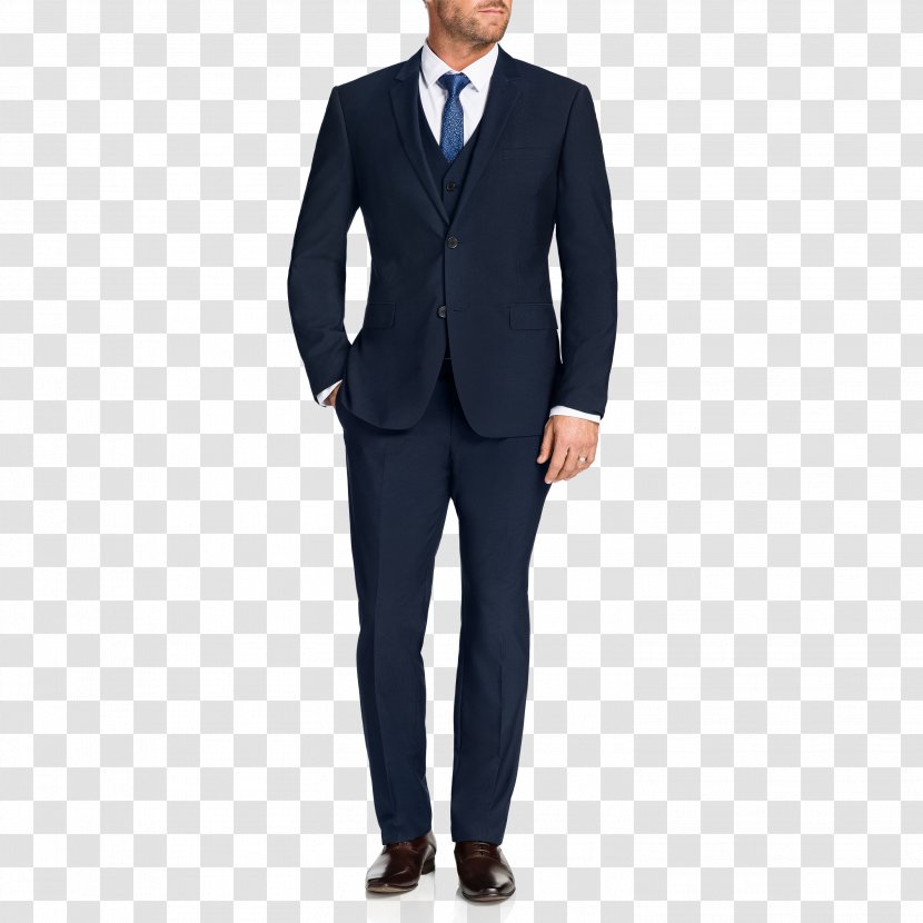 Suit Navy Blue Blazer Tuxedo - Vent - Men's Suits Transparent PNG