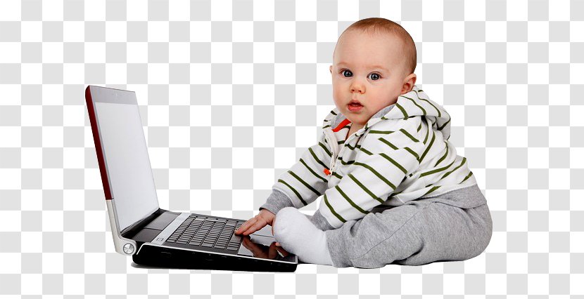 Infant Childhood Laptop Diaper - Computer - Child Transparent PNG