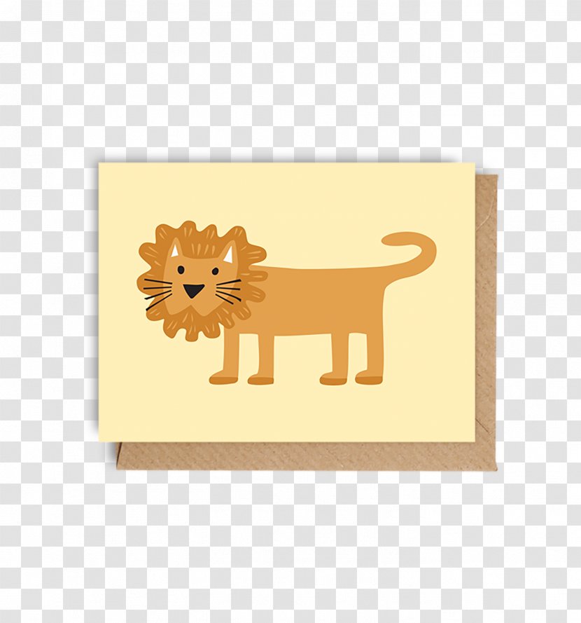 Lion Bengt & Lotta AB Big Cat Bear Mammal - Like - Valentine's Day Greeting Card Material Transparent PNG