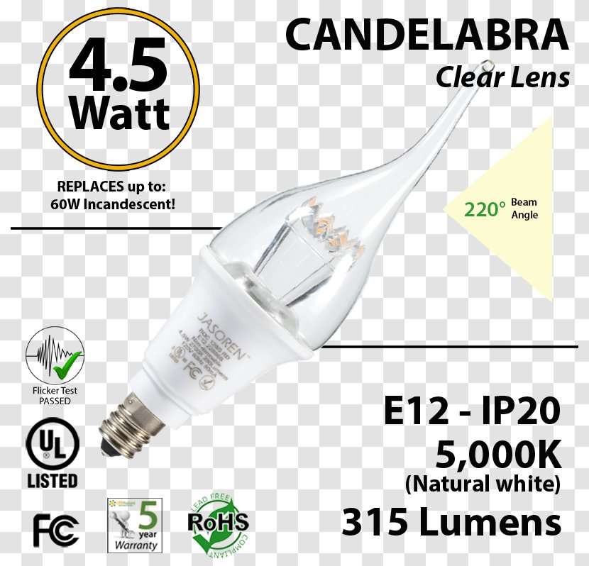 Lighting Incandescent Light Bulb LED Lamp Light-emitting Diode - Luminous Efficiency Transparent PNG