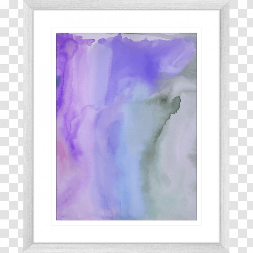 Watercolor Painting Picture Frames Sky Plc - Lavender Transparent PNG