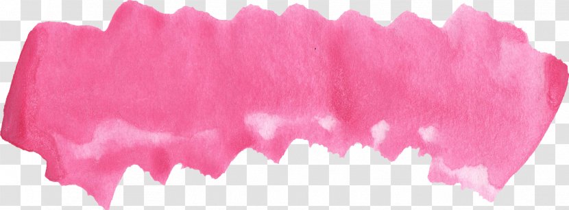 Watercolor Painting Magenta - Jaw - Pink Transparent PNG