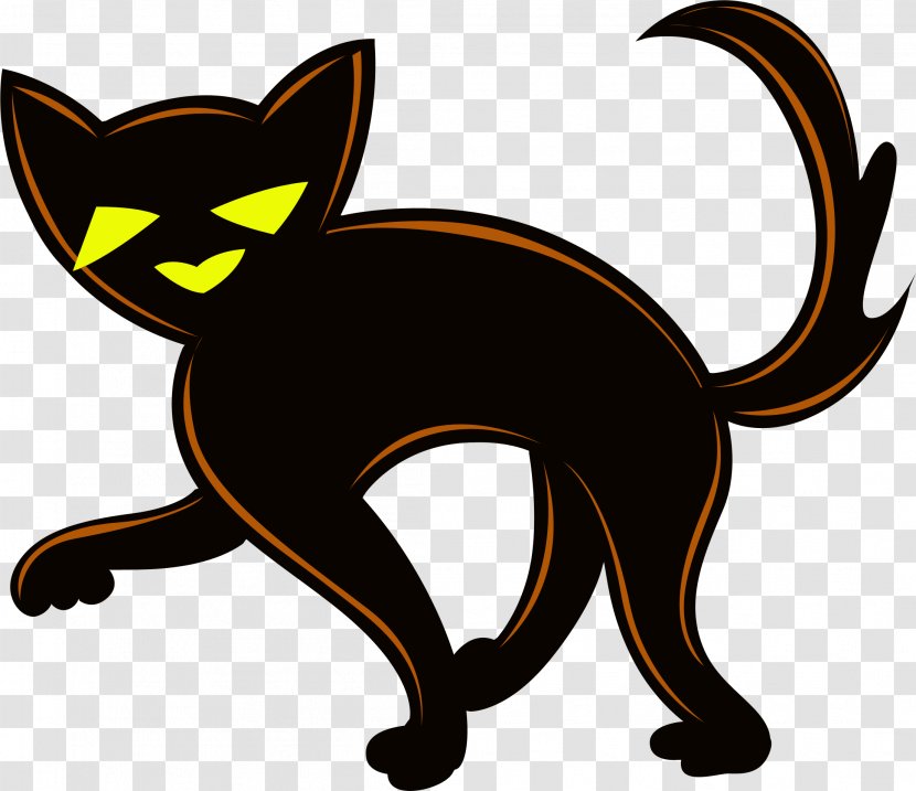 Whiskers Kitten Domestic Short-haired Cat Black - Like Mammal Transparent PNG