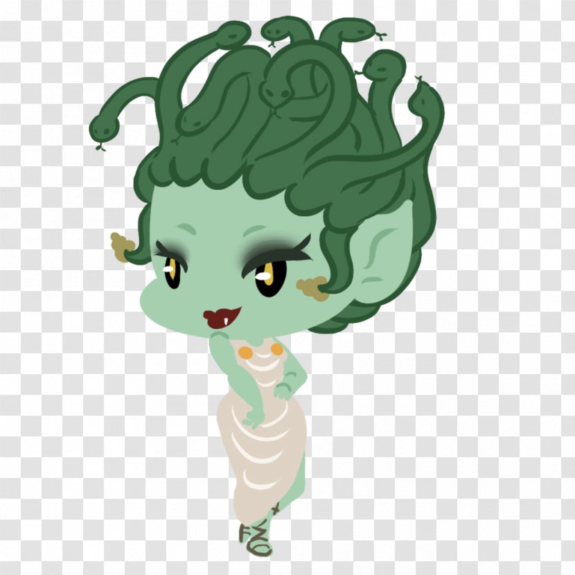 Vertebrate Cartoon Green Food - Tree - Medusa Transparent PNG