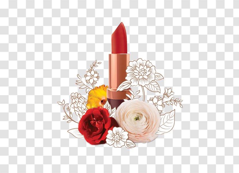 Lipstick Lip Balm Cosmetics Liner - Flower Arranging Transparent PNG