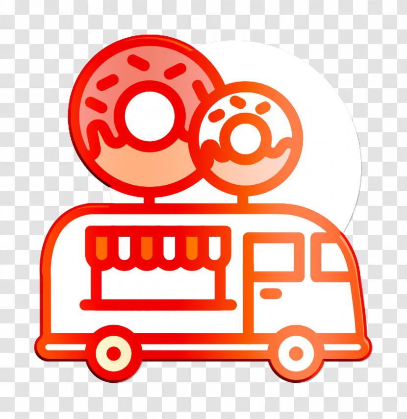 Donut Icon Food Truck Icon Street Food Icon Transparent PNG